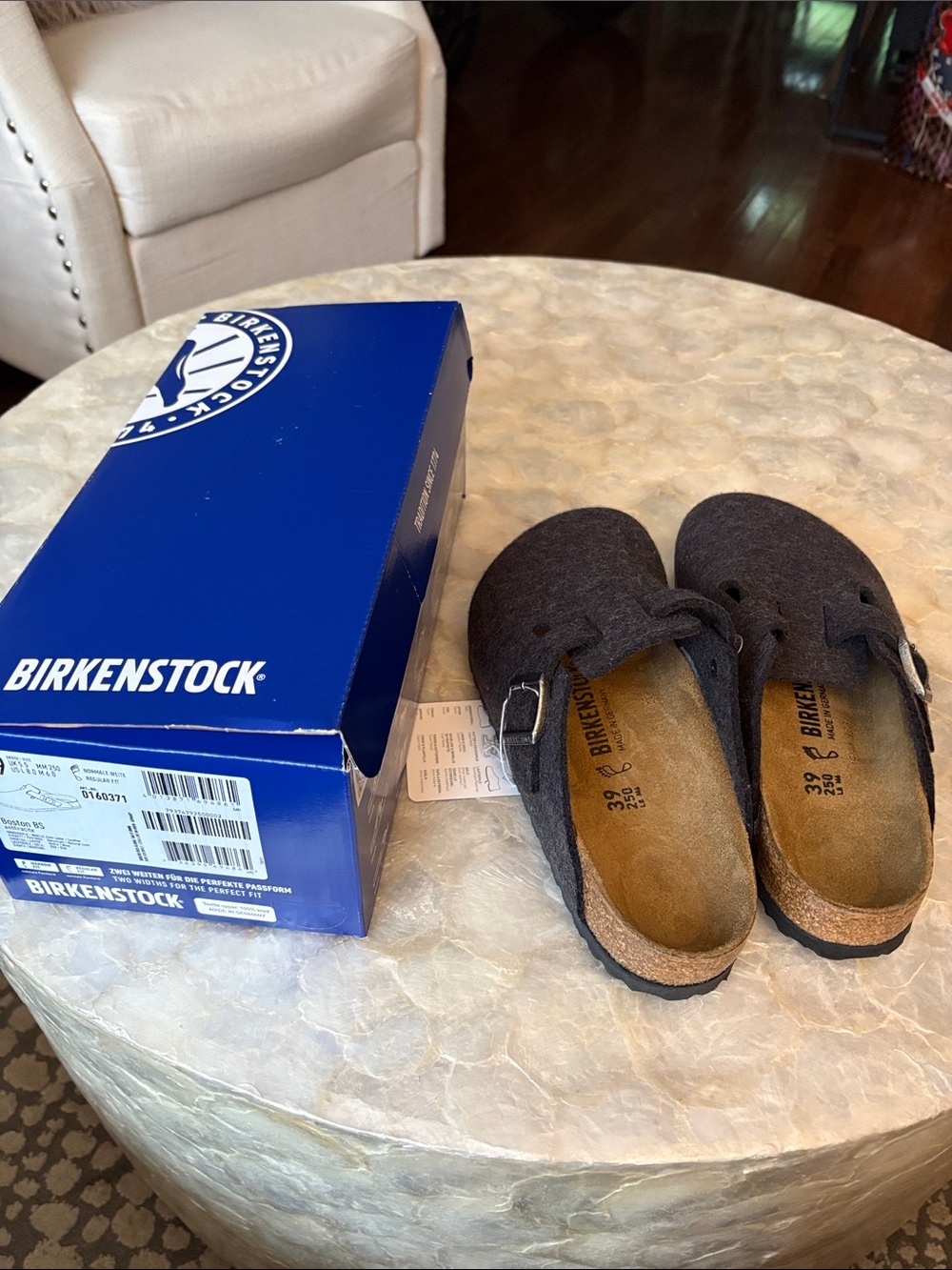 Birkenstock Blue Shoe Box with Branding